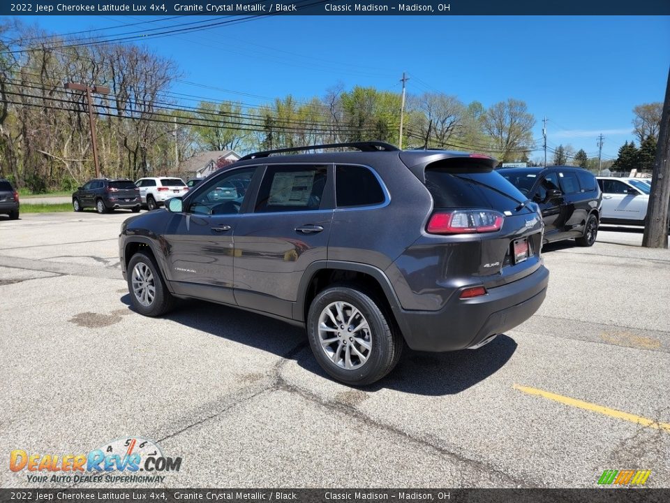 2022 Jeep Cherokee Latitude Lux 4x4 Granite Crystal Metallic / Black Photo #9