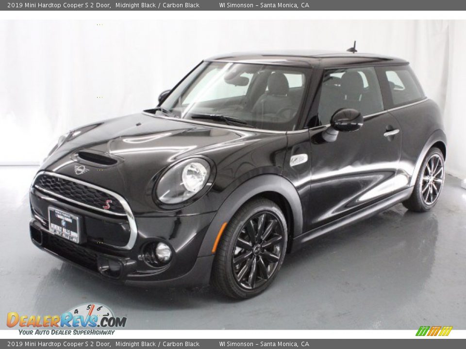 2019 Mini Hardtop Cooper S 2 Door Midnight Black / Carbon Black Photo #3