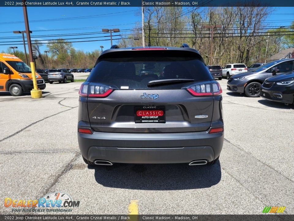 2022 Jeep Cherokee Latitude Lux 4x4 Granite Crystal Metallic / Black Photo #10