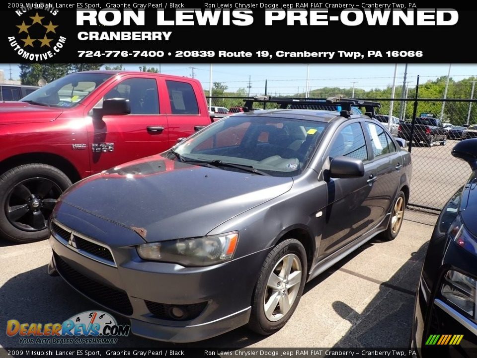 2009 Mitsubishi Lancer ES Sport Graphite Gray Pearl / Black Photo #1