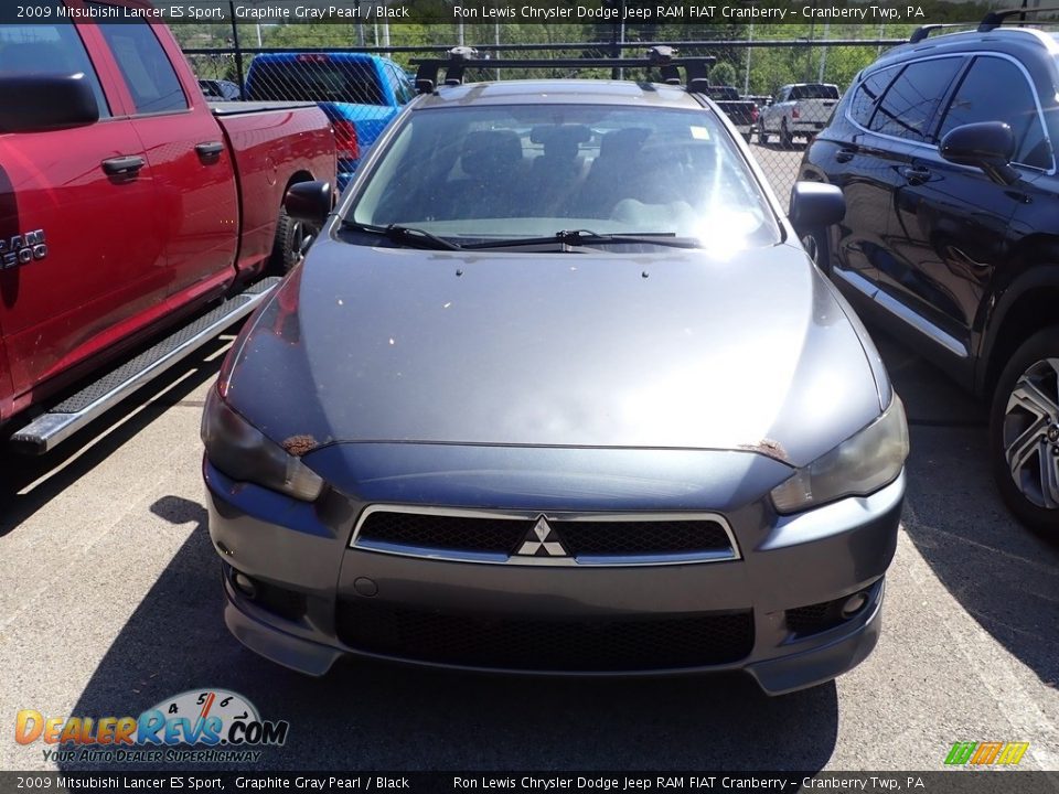 2009 Mitsubishi Lancer ES Sport Graphite Gray Pearl / Black Photo #2