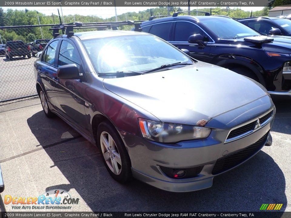 2009 Mitsubishi Lancer ES Sport Graphite Gray Pearl / Black Photo #3