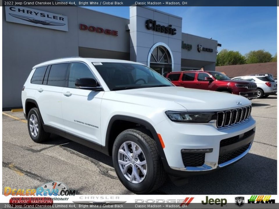 2022 Jeep Grand Cherokee L Limited 4x4 Bright White / Global Black Photo #1