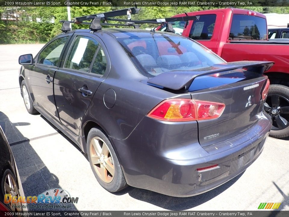 2009 Mitsubishi Lancer ES Sport Graphite Gray Pearl / Black Photo #4