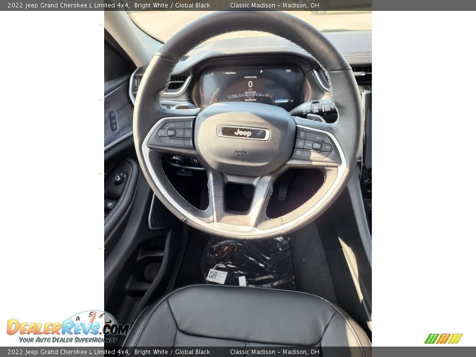 2022 Jeep Grand Cherokee L Limited 4x4 Bright White / Global Black Photo #6