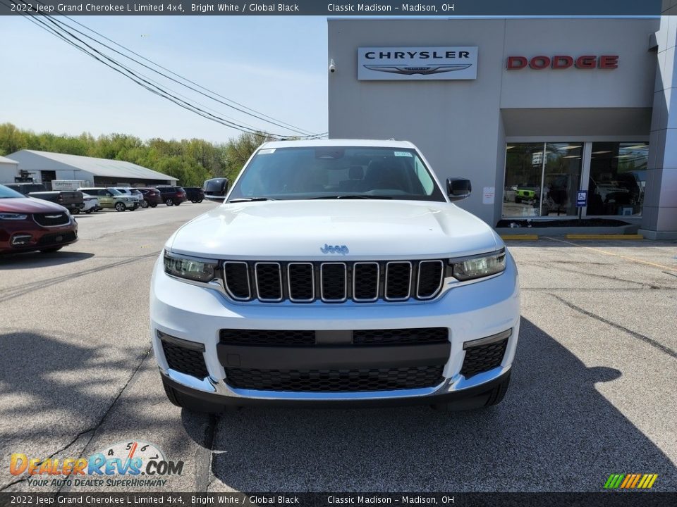 2022 Jeep Grand Cherokee L Limited 4x4 Bright White / Global Black Photo #8