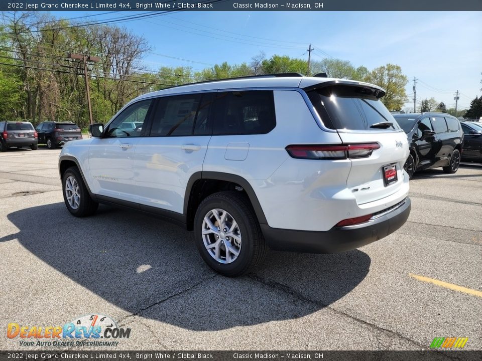 2022 Jeep Grand Cherokee L Limited 4x4 Bright White / Global Black Photo #10