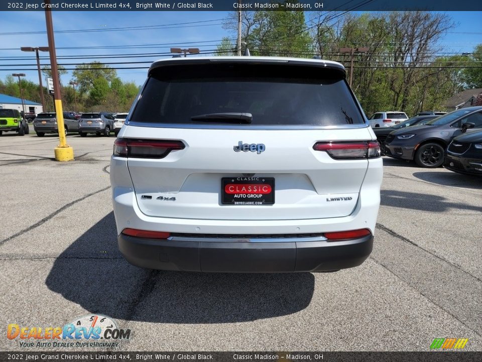 2022 Jeep Grand Cherokee L Limited 4x4 Bright White / Global Black Photo #11