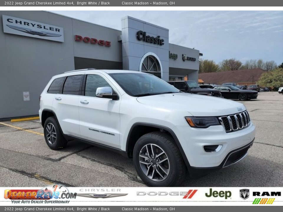 2022 Jeep Grand Cherokee Limited 4x4 Bright White / Black Photo #1