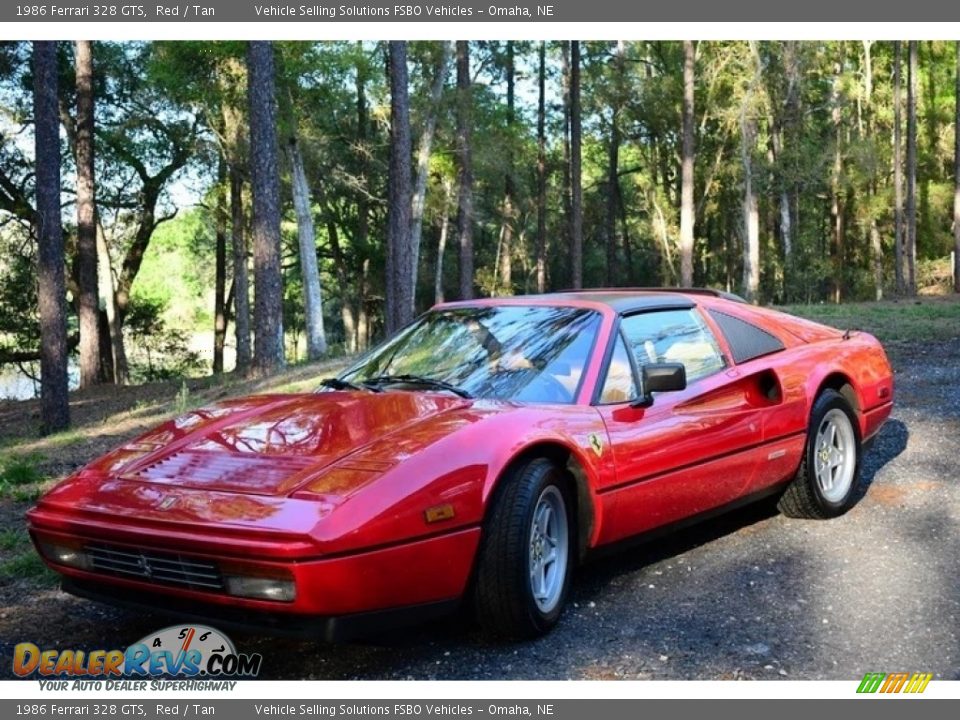 Front 3/4 View of 1986 Ferrari 328 GTS Photo #1