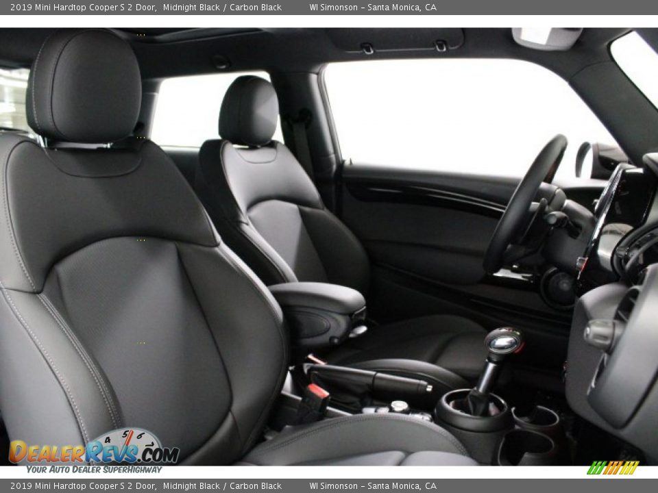 2019 Mini Hardtop Cooper S 2 Door Midnight Black / Carbon Black Photo #28