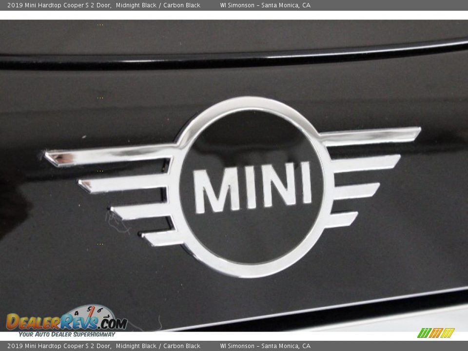 2019 Mini Hardtop Cooper S 2 Door Midnight Black / Carbon Black Photo #32
