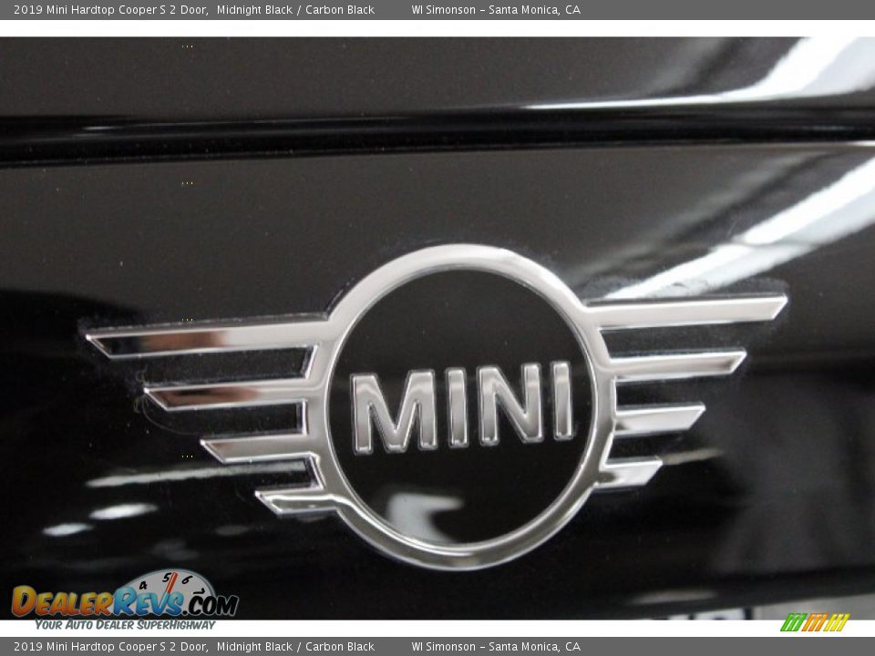 2019 Mini Hardtop Cooper S 2 Door Midnight Black / Carbon Black Photo #34