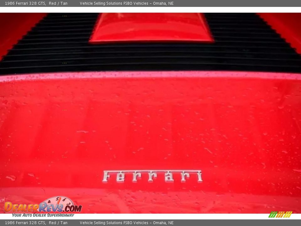 1986 Ferrari 328 GTS Red / Tan Photo #9