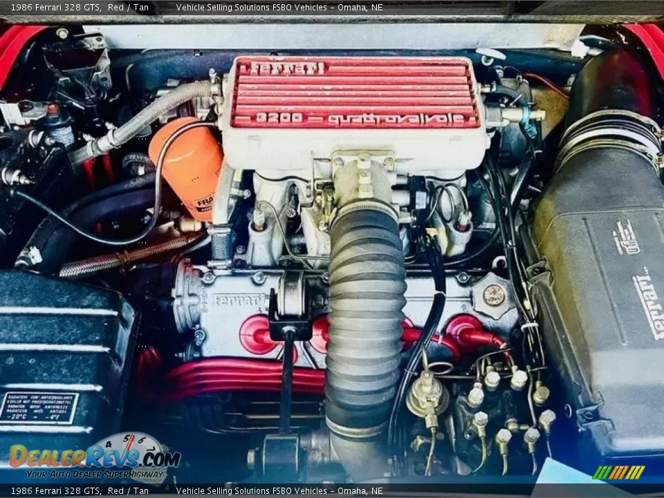 1986 Ferrari 328 GTS 3.2 Liter DOHC 32-Valve V8 Engine Photo #15