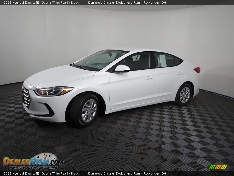 2018 Hyundai Elantra SE Quartz White Pearl / Black Photo #3