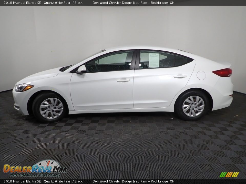 2018 Hyundai Elantra SE Quartz White Pearl / Black Photo #4