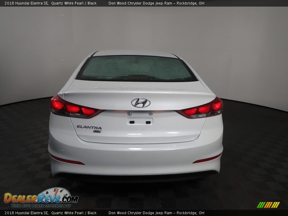 2018 Hyundai Elantra SE Quartz White Pearl / Black Photo #6