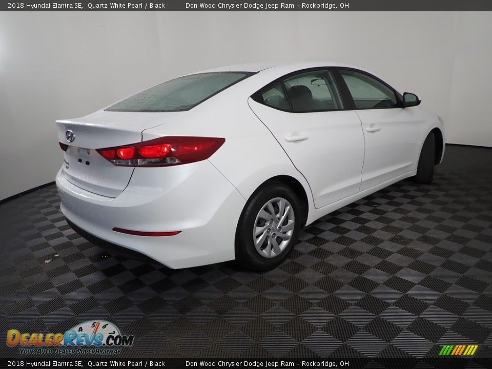 2018 Hyundai Elantra SE Quartz White Pearl / Black Photo #9