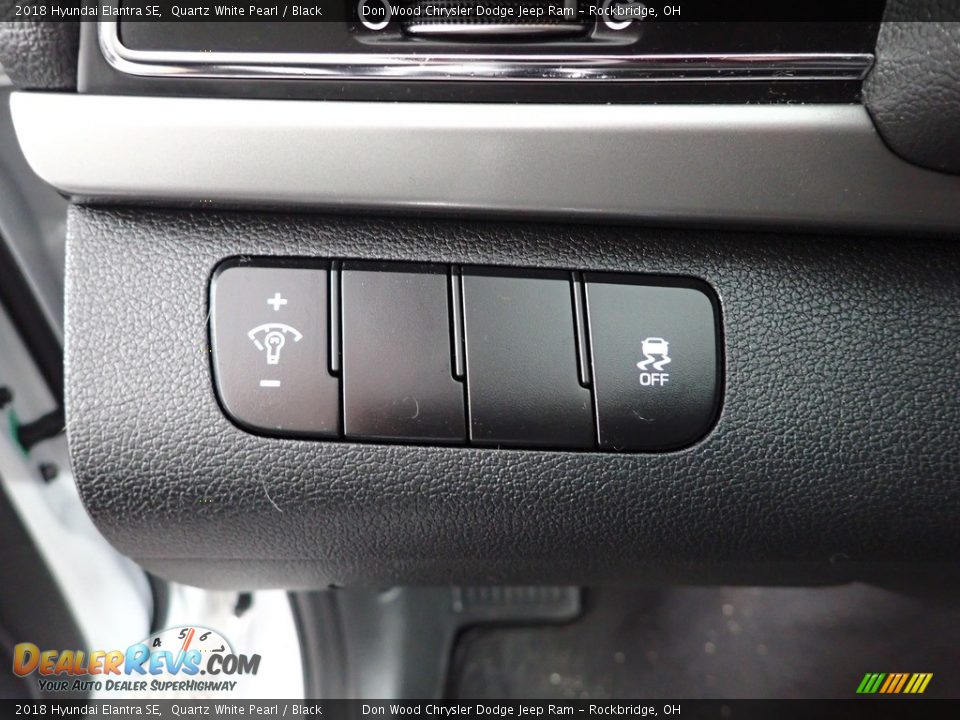 2018 Hyundai Elantra SE Quartz White Pearl / Black Photo #14