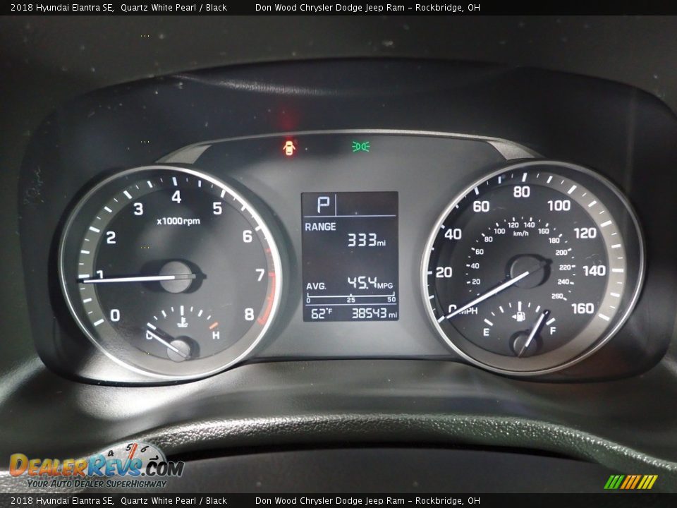 2018 Hyundai Elantra SE Quartz White Pearl / Black Photo #17