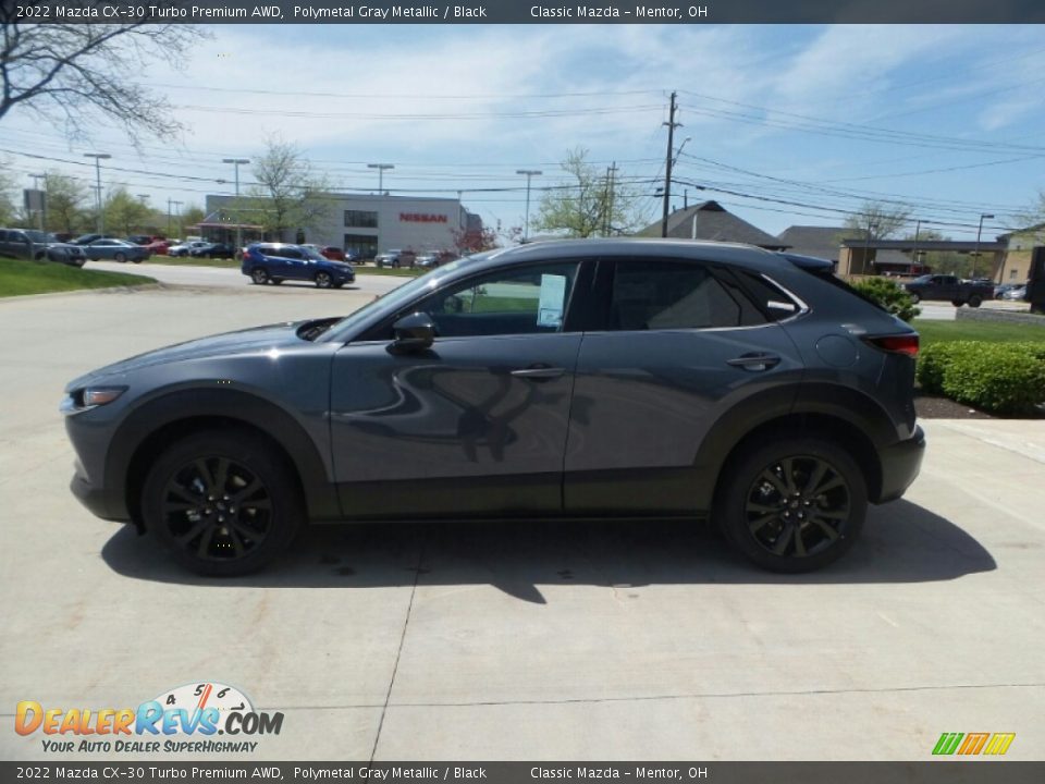 2022 Mazda CX-30 Turbo Premium AWD Polymetal Gray Metallic / Black Photo #6