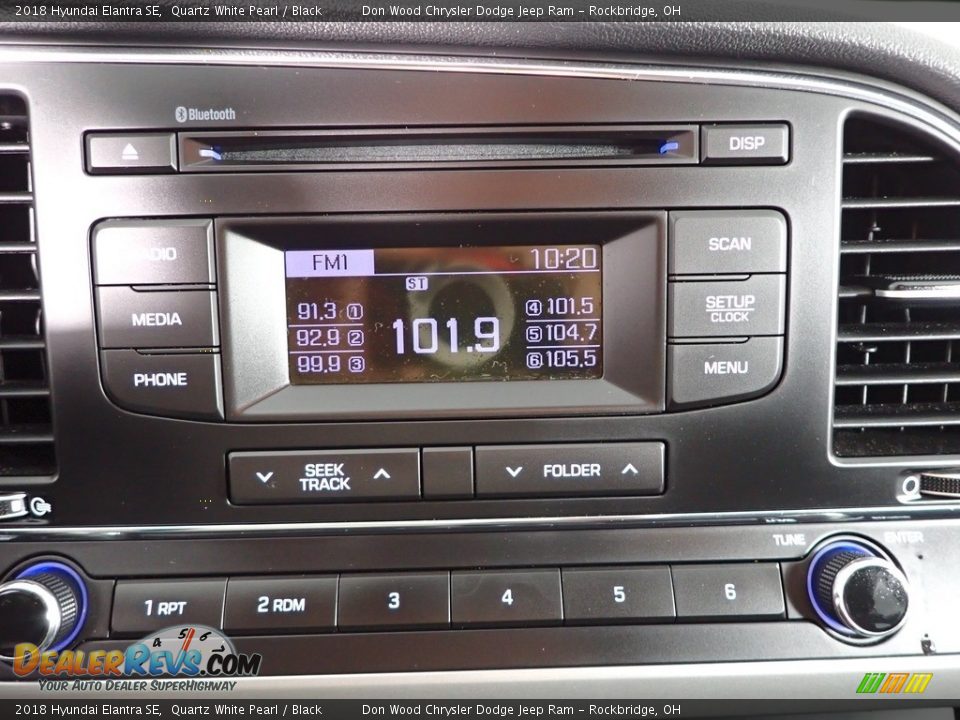 2018 Hyundai Elantra SE Quartz White Pearl / Black Photo #18