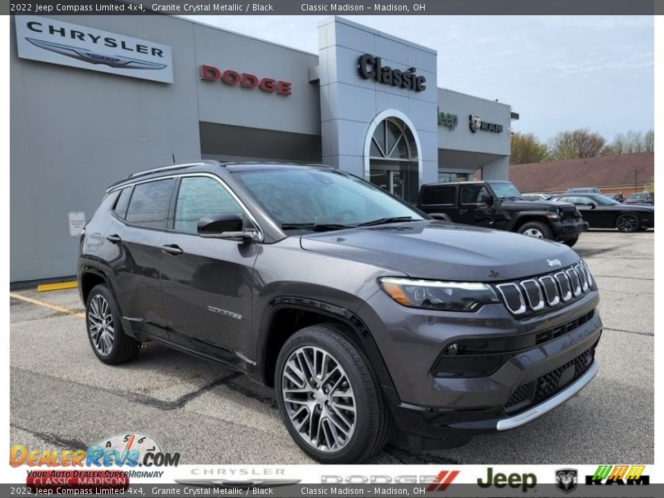 2022 Jeep Compass Limited 4x4 Granite Crystal Metallic / Black Photo #1