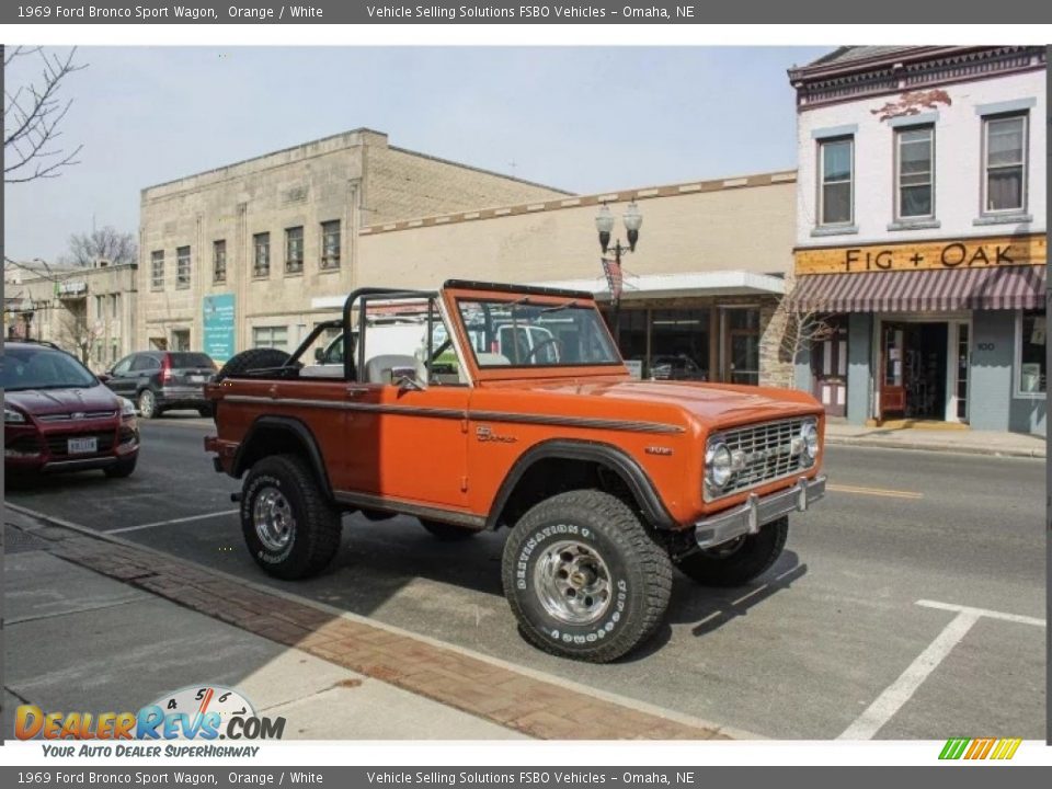 Orange 1969 Ford Bronco Sport Wagon Photo #2