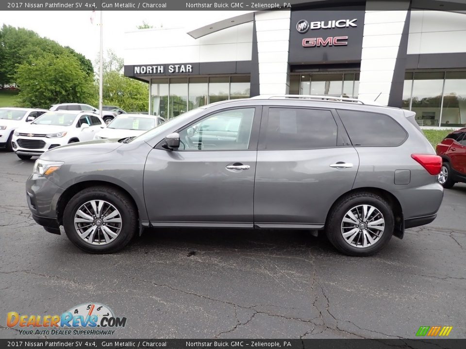 2017 Nissan Pathfinder SV 4x4 Gun Metallic / Charcoal Photo #2