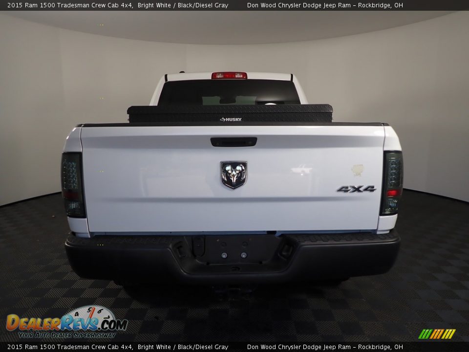 2015 Ram 1500 Tradesman Crew Cab 4x4 Bright White / Black/Diesel Gray Photo #7