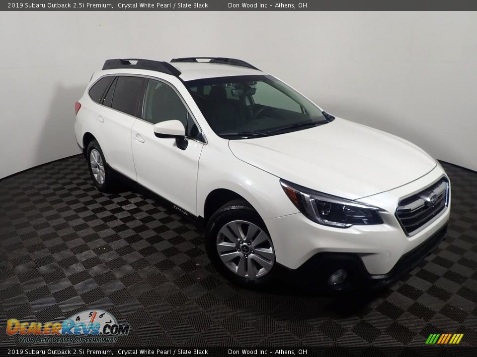 2019 Subaru Outback 2.5i Premium Crystal White Pearl / Slate Black Photo #3