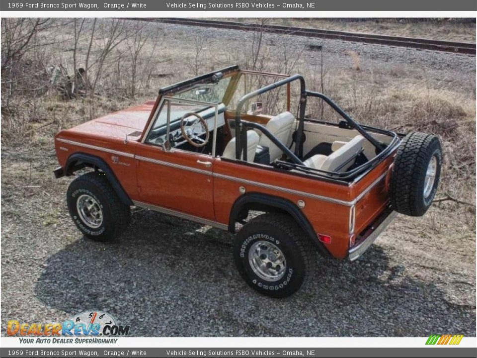 Orange 1969 Ford Bronco Sport Wagon Photo #8