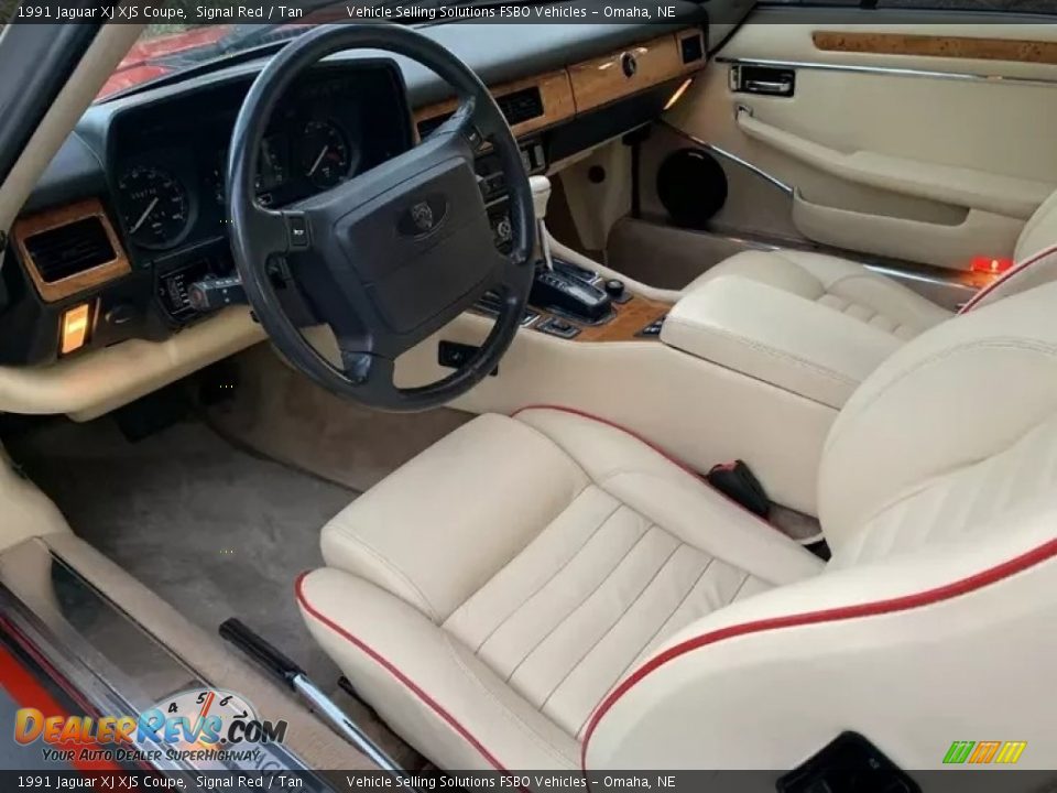 Tan Interior - 1991 Jaguar XJ XJS Coupe Photo #5
