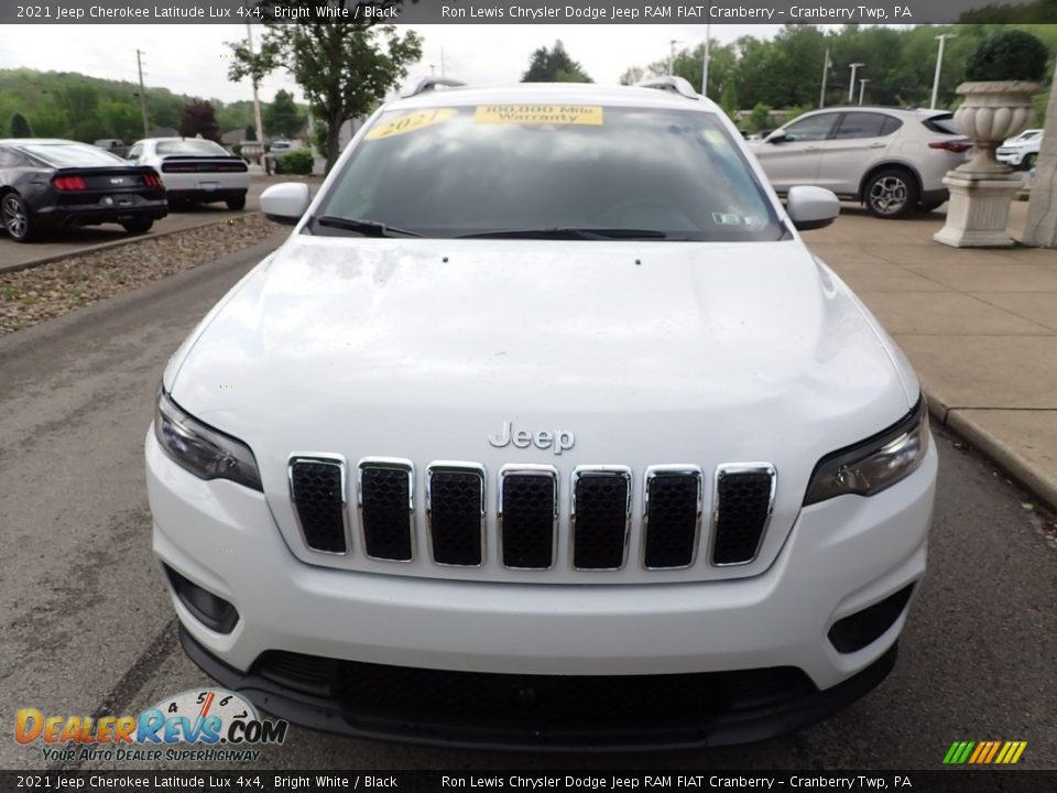 2021 Jeep Cherokee Latitude Lux 4x4 Bright White / Black Photo #3