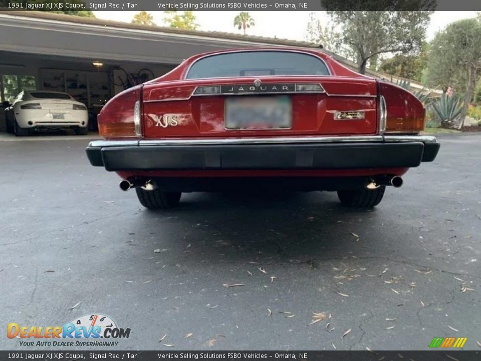 1991 Jaguar XJ XJS Coupe Signal Red / Tan Photo #12