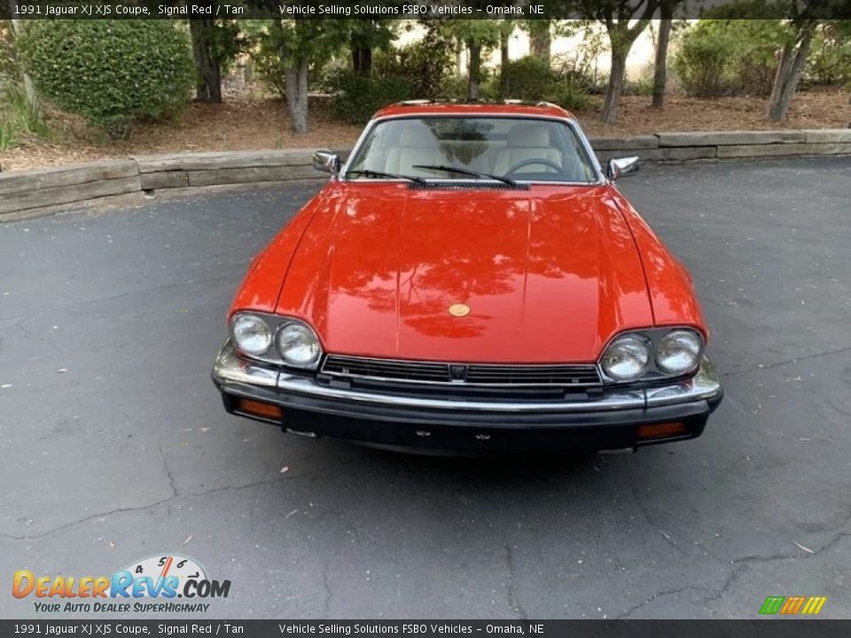 1991 Jaguar XJ XJS Coupe Signal Red / Tan Photo #15