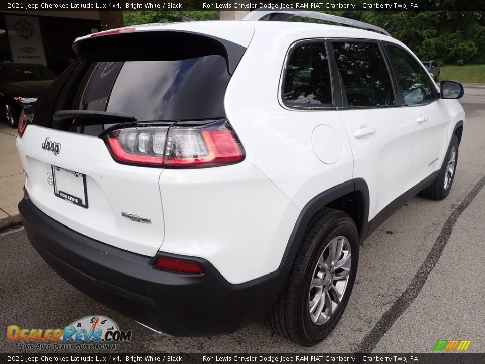 2021 Jeep Cherokee Latitude Lux 4x4 Bright White / Black Photo #8