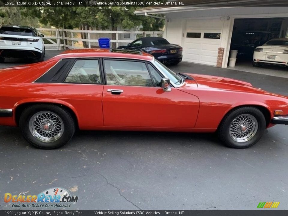 Signal Red 1991 Jaguar XJ XJS Coupe Photo #18