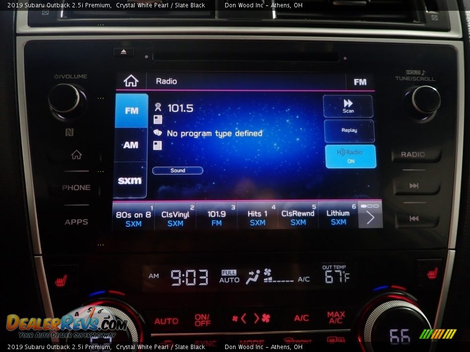 2019 Subaru Outback 2.5i Premium Crystal White Pearl / Slate Black Photo #26