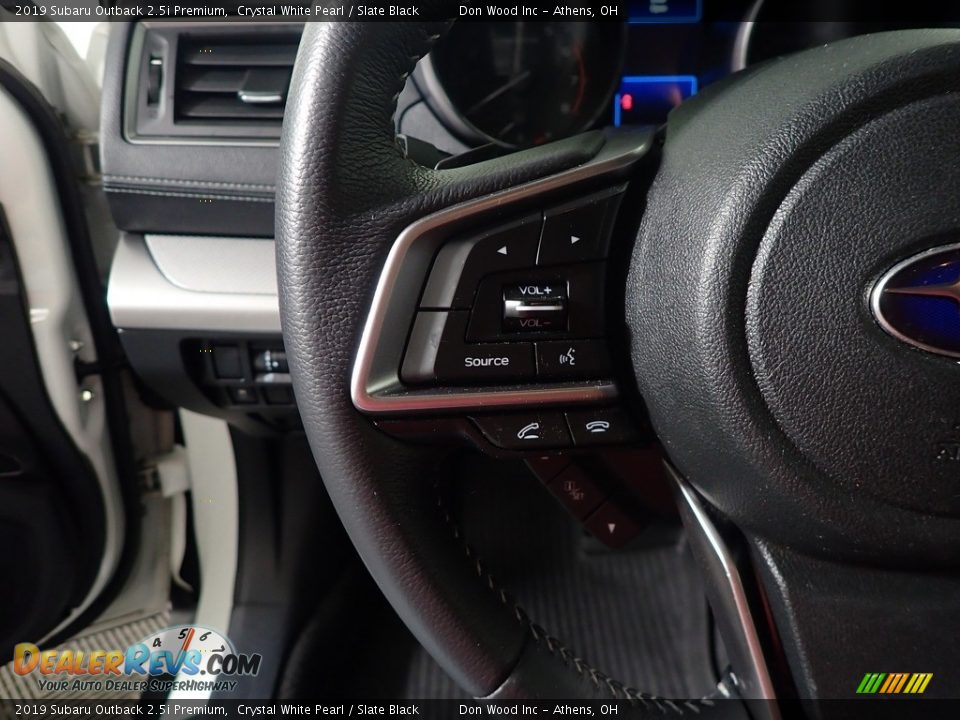 2019 Subaru Outback 2.5i Premium Crystal White Pearl / Slate Black Photo #29