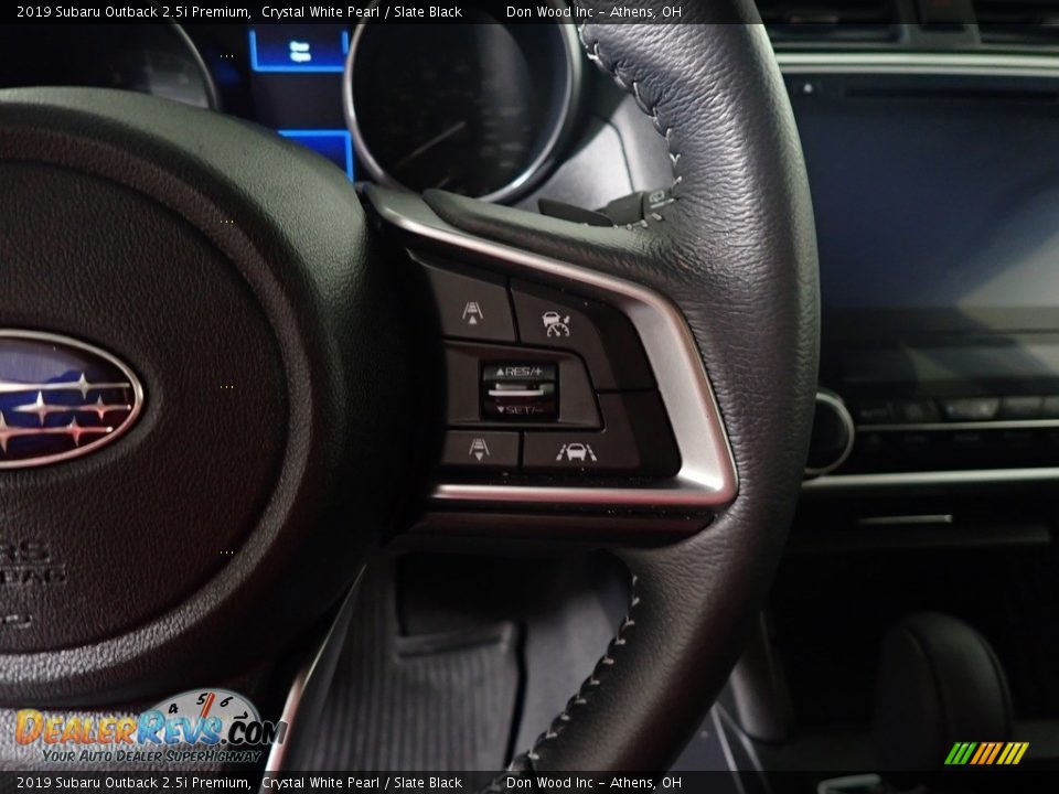 2019 Subaru Outback 2.5i Premium Crystal White Pearl / Slate Black Photo #30