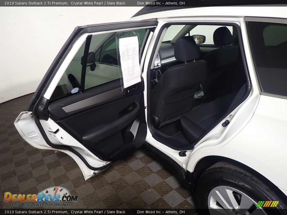 2019 Subaru Outback 2.5i Premium Crystal White Pearl / Slate Black Photo #34