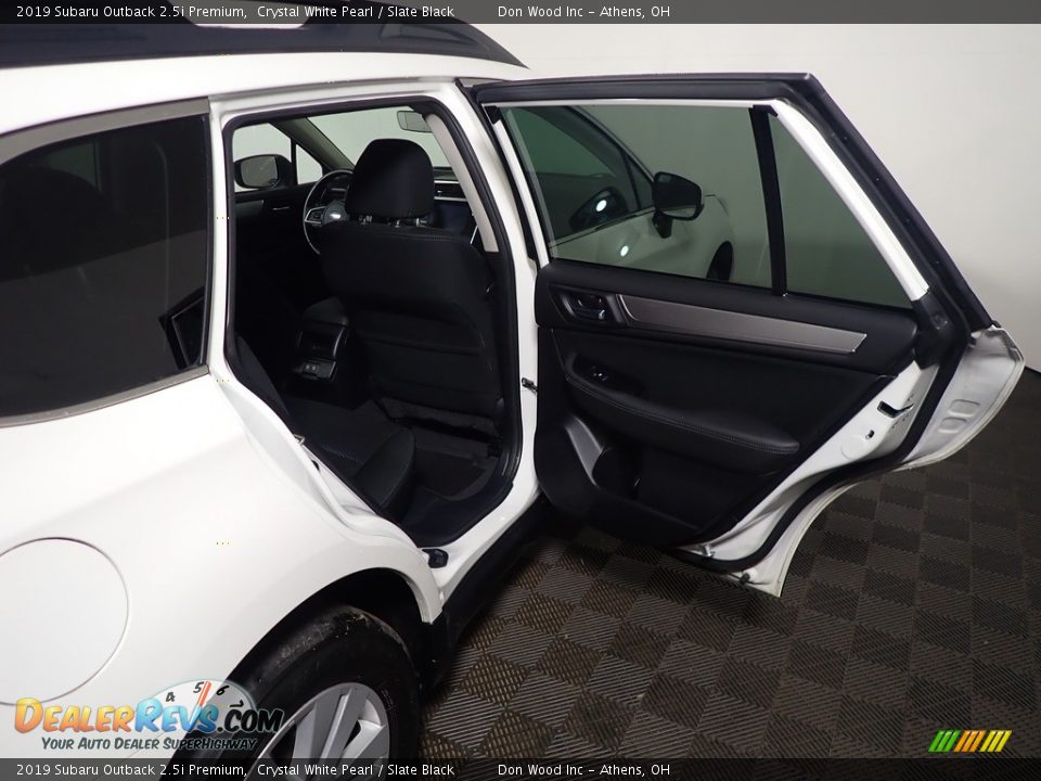 2019 Subaru Outback 2.5i Premium Crystal White Pearl / Slate Black Photo #36