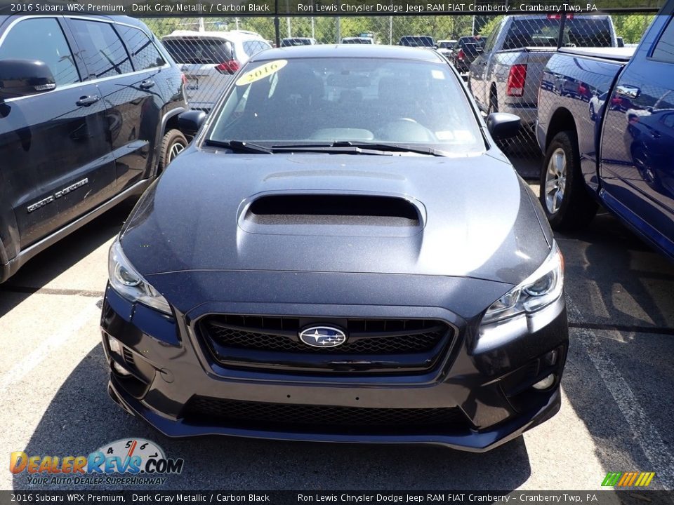 2016 Subaru WRX Premium Dark Gray Metallic / Carbon Black Photo #4