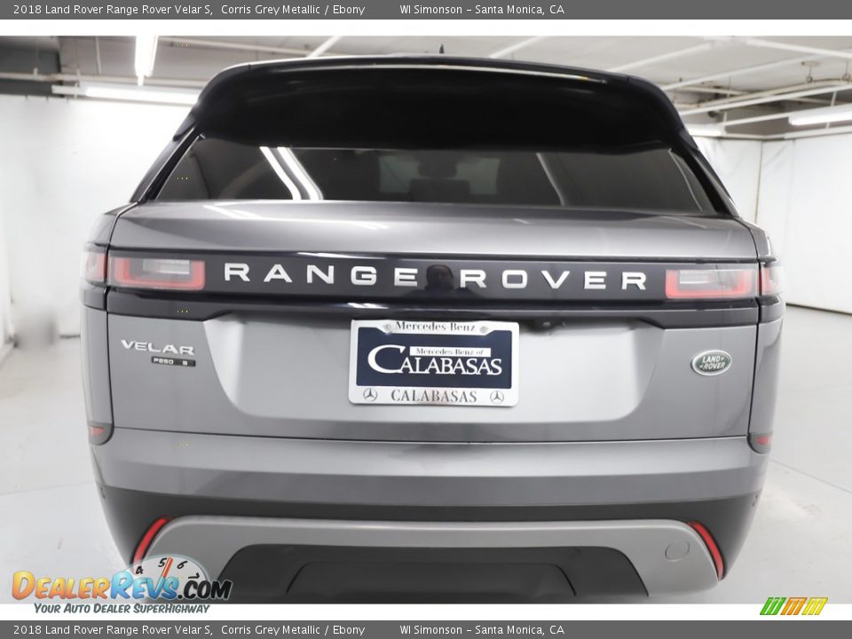 2018 Land Rover Range Rover Velar S Corris Grey Metallic / Ebony Photo #7