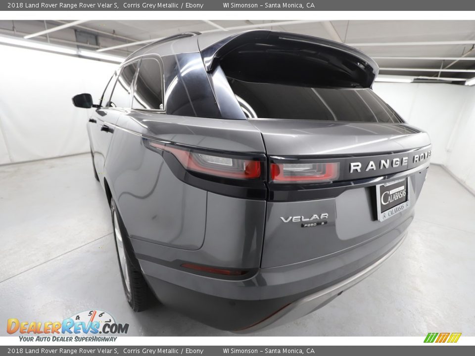 2018 Land Rover Range Rover Velar S Corris Grey Metallic / Ebony Photo #13