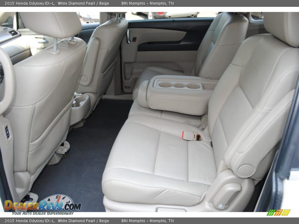 2015 Honda Odyssey EX-L White Diamond Pearl / Beige Photo #22