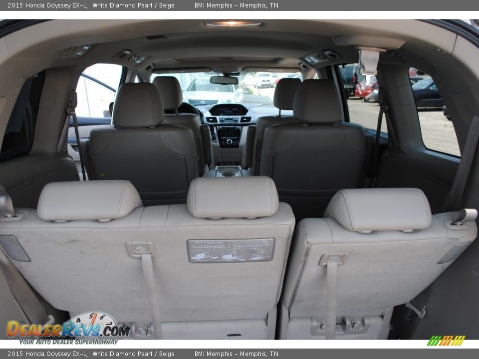 2015 Honda Odyssey EX-L White Diamond Pearl / Beige Photo #23