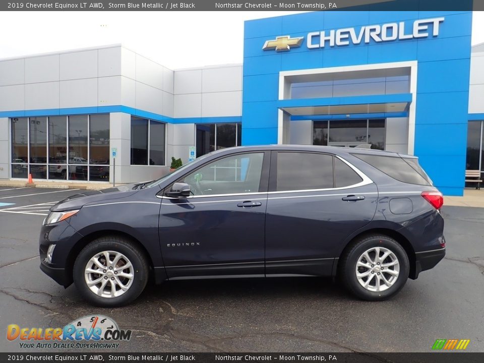 2019 Chevrolet Equinox LT AWD Storm Blue Metallic / Jet Black Photo #3